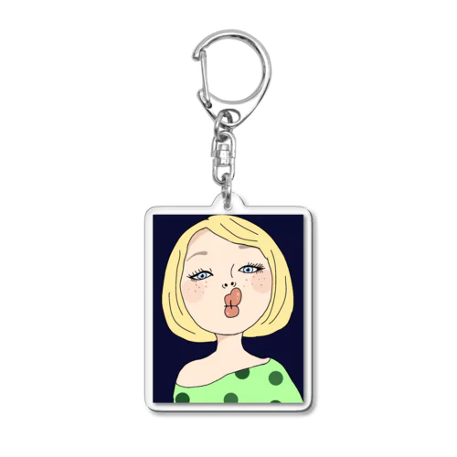 金髪少女 Acrylic Key Chain