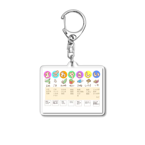 まごわやさしい Acrylic Key Chain