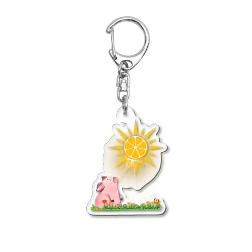 みかん太陽 Acrylic Key Chain