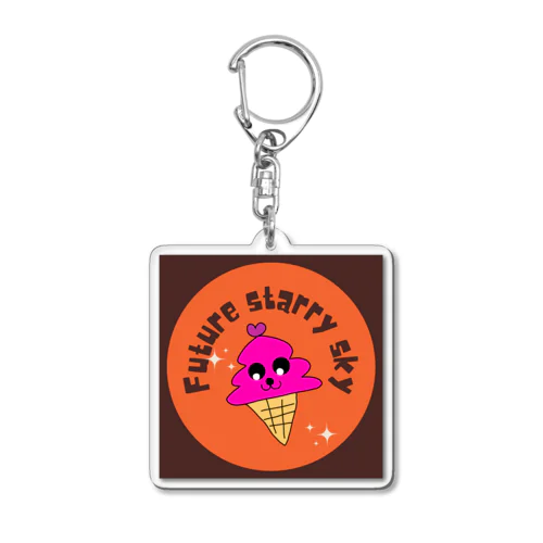 苺ソフトクリーム🍓 Acrylic Key Chain