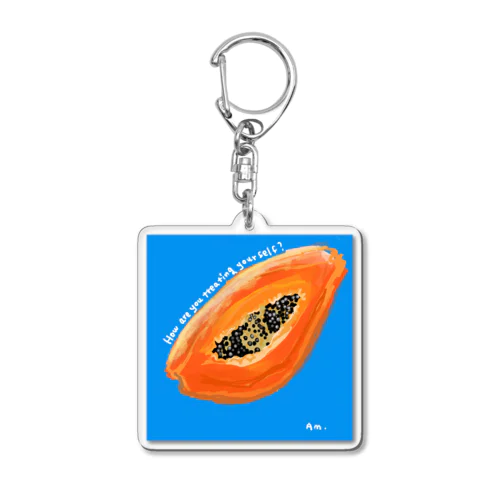 パパイヤ Acrylic Key Chain