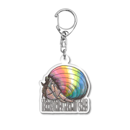 Terrestrial Hermit Crab (queer) Acrylic Key Chain