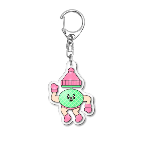 防寒メロン🍈🧣🧤❄️ Acrylic Key Chain