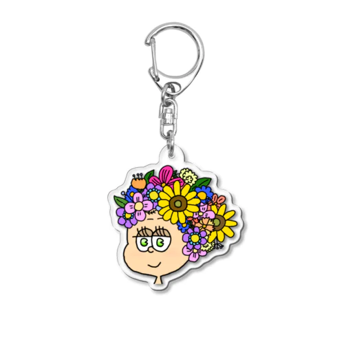 flower girl Acrylic Key Chain