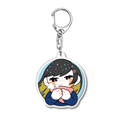 お鼻ズビズビまるめちゃん Acrylic Key Chain