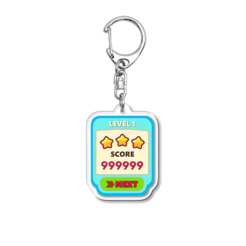 外国のパズルゲームとかのリザルト Acrylic Key Chain