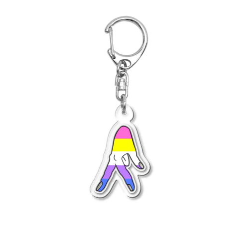 歩く　Bigender Acrylic Key Chain