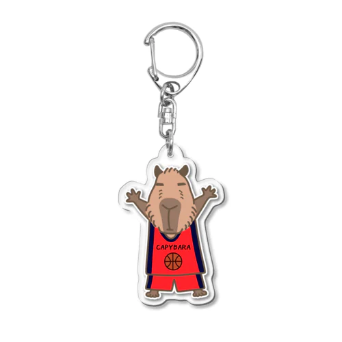 カピバラのディフェンス Acrylic Key Chain