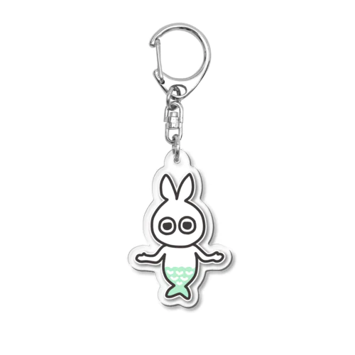 うさぎマーメイド(グリーン) Acrylic Key Chain