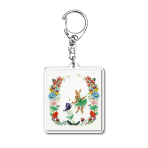 フェアリーうさぎ（文具） Acrylic Key Chain