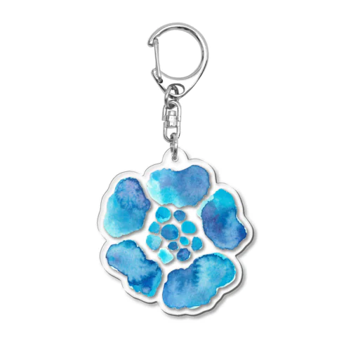 水面の花 Acrylic Key Chain