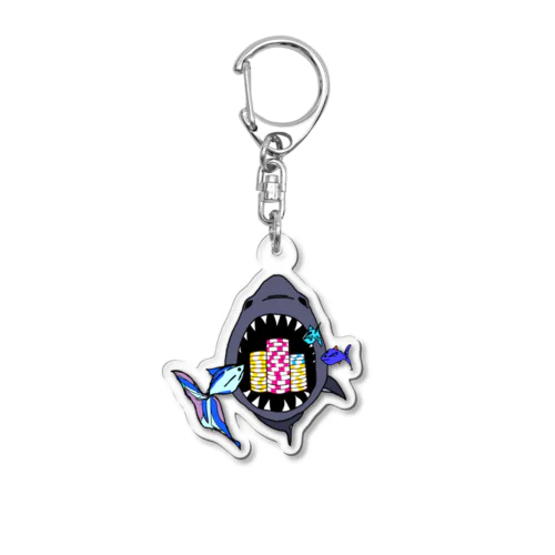 Tip is very delicious【ポーカー】 Acrylic Key Chain