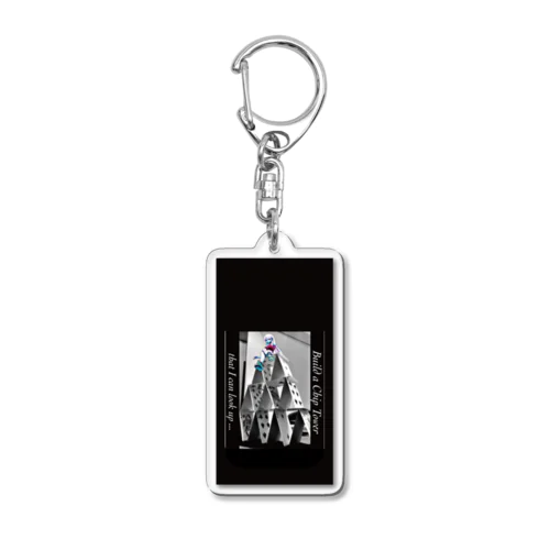 Build a Chip Tower that I can look up...【ポーカー】 Acrylic Key Chain