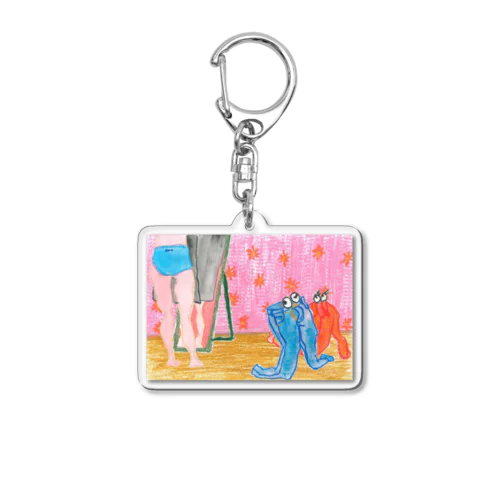 クローゼットから逃げ出した服たち Acrylic Key Chain