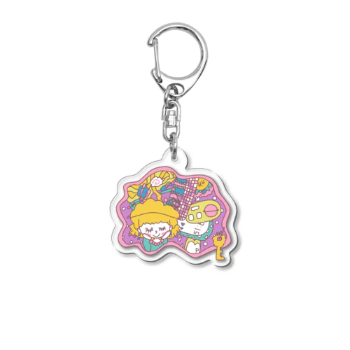 中身が見えちゃんちゃん Acrylic Key Chain