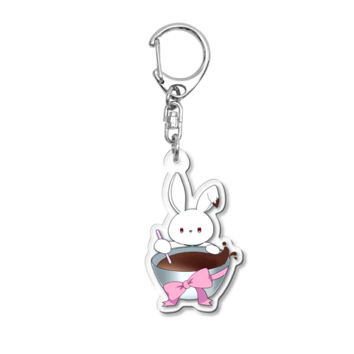 月のうさぎくんバレンタインアクキー2（２０２３年） Acrylic Key Chain