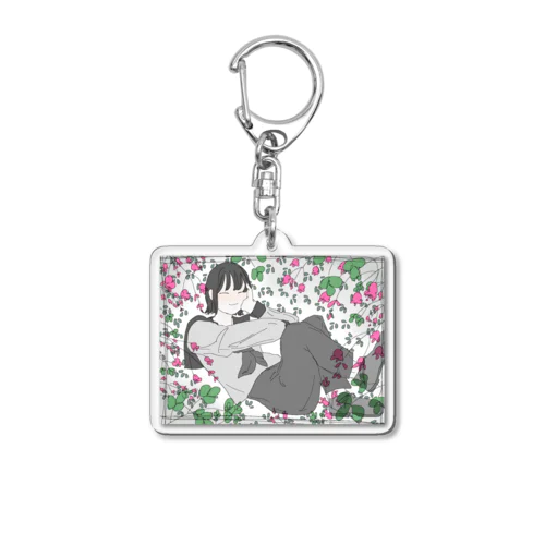 萩の花 Acrylic Key Chain