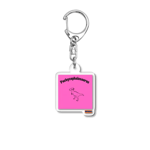 パキケファロサウルスP Acrylic Key Chain