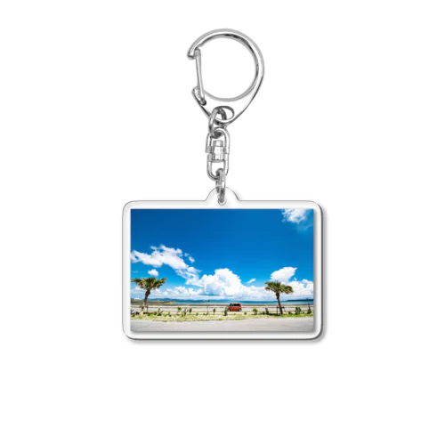 夏空と海 Acrylic Key Chain