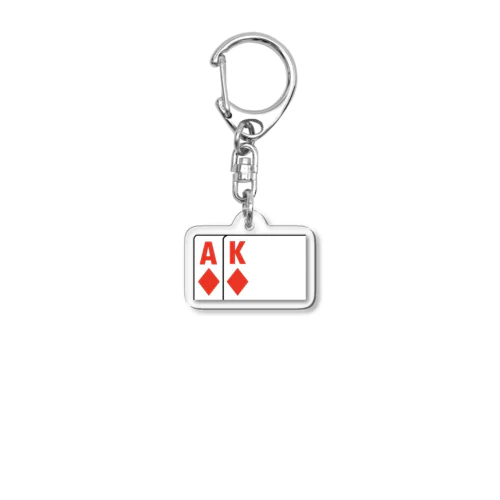 AKdd  poker Acrylic Key Chain