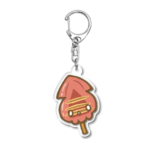 ドクロ風味なイカ焼き Acrylic Key Chain