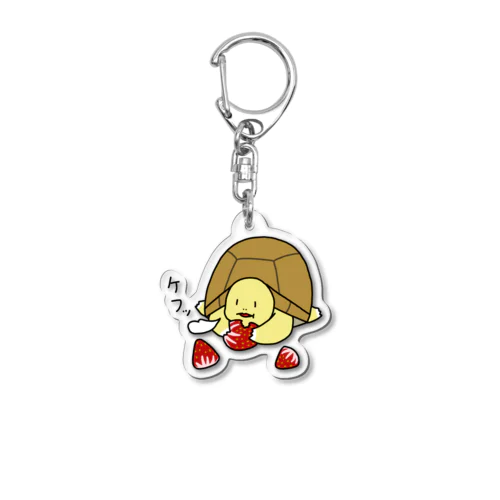 満腹になったぺんちゃん Acrylic Key Chain