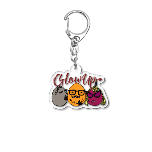 [ 卵人 ] キーホルダー『GlowUp』 Acrylic Key Chain