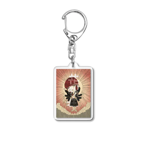 花粉症の女の子 Acrylic Key Chain