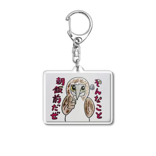 そんなこと朝飯前だぜカツオドリ Acrylic Key Chain