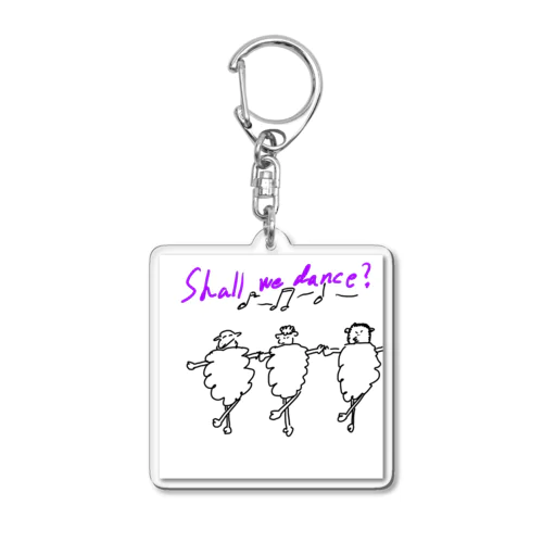 Shall  we dance？(羊) Acrylic Key Chain