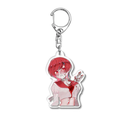 ぶっ刺されレッドちゃん Acrylic Key Chain