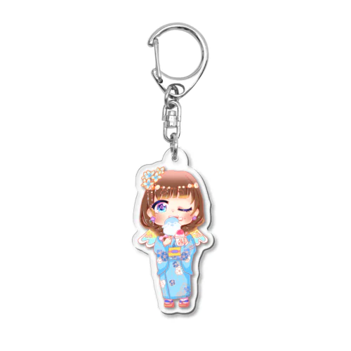 甘味さん（浴衣） Acrylic Key Chain