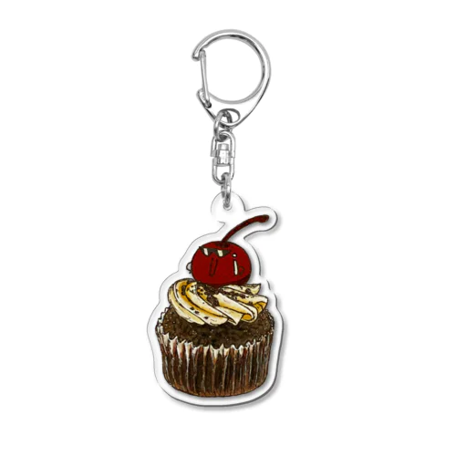 にこまるチョコカップケーキ Acrylic Key Chain