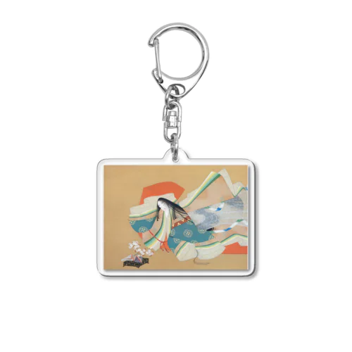 日本画：上村松園_伊勢大輔(1929) Acrylic Key Chain