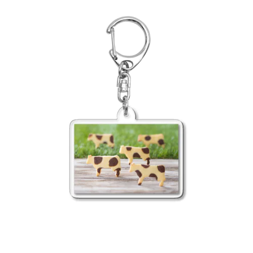 cow cookies Acrylic Key Chain