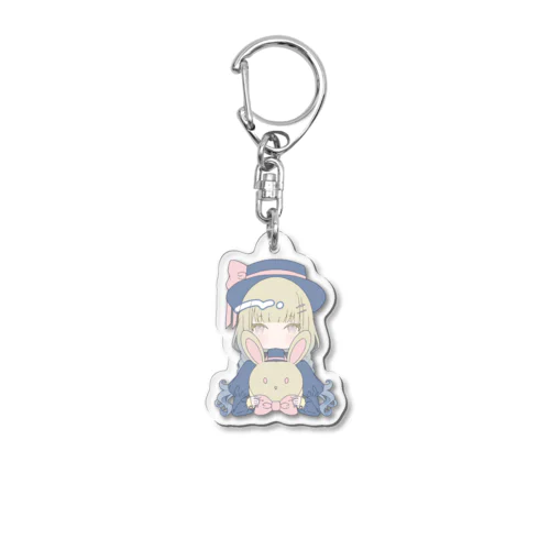 🐰と女の子 Acrylic Key Chain