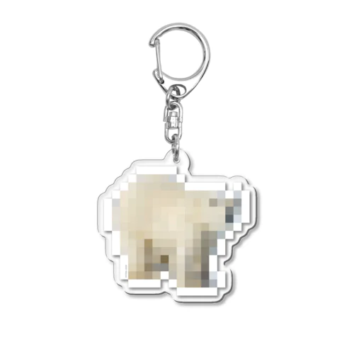 PIXEL_ANIMAL_02(POLARBEAR) アクリルキーホルダー