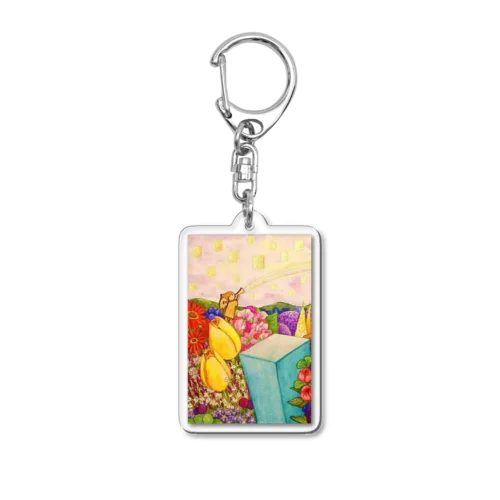 花の世界 Acrylic Key Chain