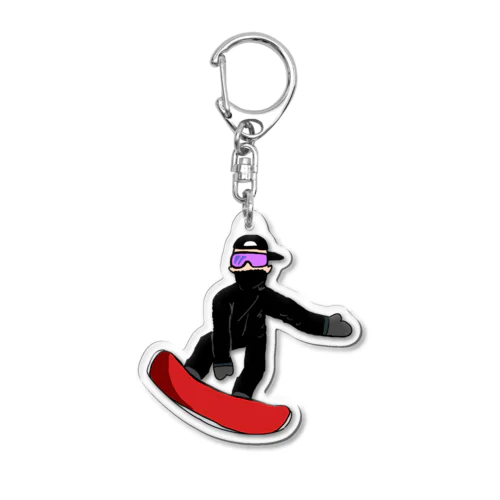 スノボーイ Acrylic Key Chain