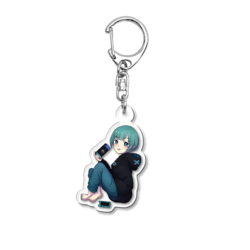 現実逃避ニートちゃん。 Acrylic Key Chain