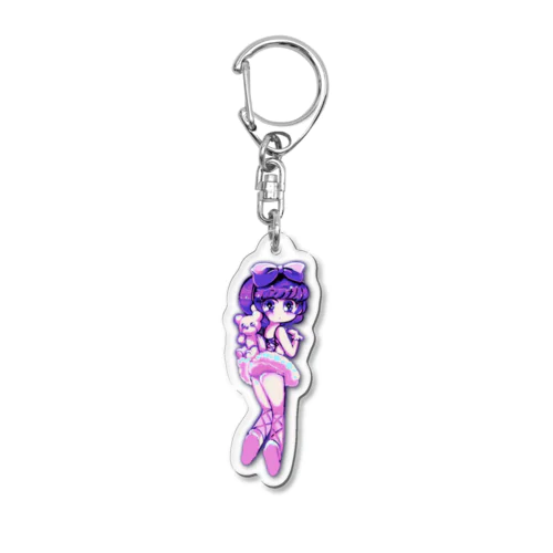 バレリーナちゃんとテディ Acrylic Key Chain