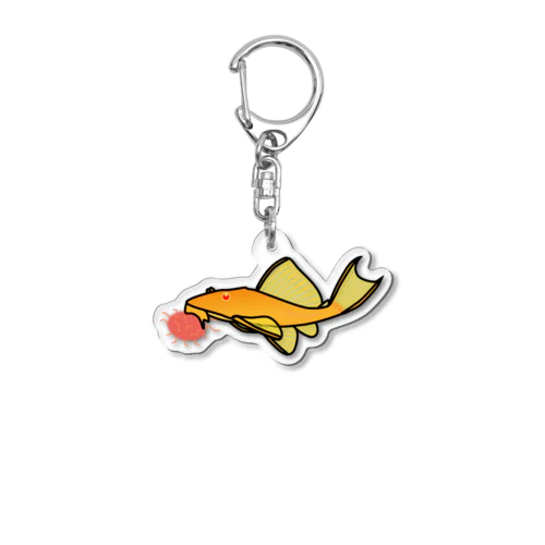 【アルビノセルフィンプレコ4】 Acrylic Key Chain