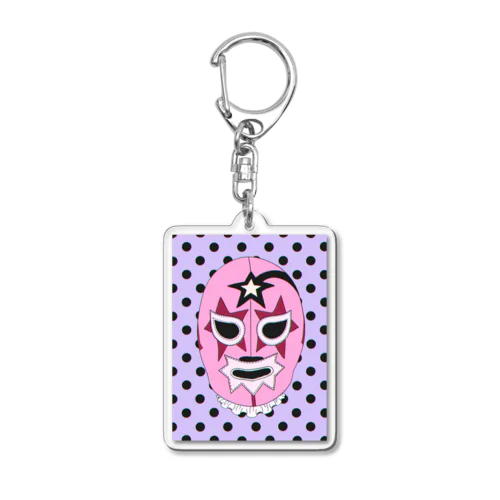 Wrestler Acrylic Key Chain