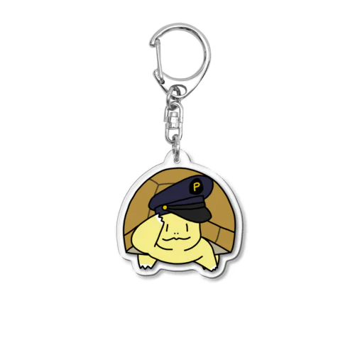 敬礼するぺんちゃん Acrylic Key Chain