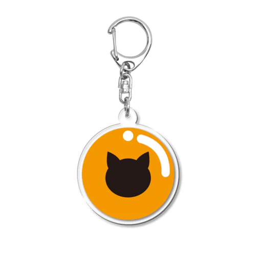 ビー玉と猫　 Acrylic Key Chain