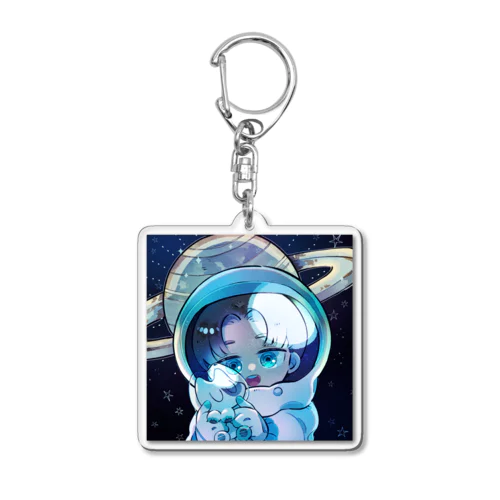 宇宙へ飛び出せ！てきねこアクリルキーホルダー Acrylic Key Chain