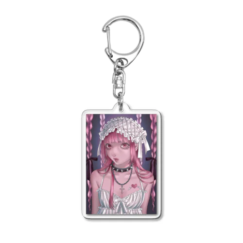 強めの女の子 Acrylic Key Chain