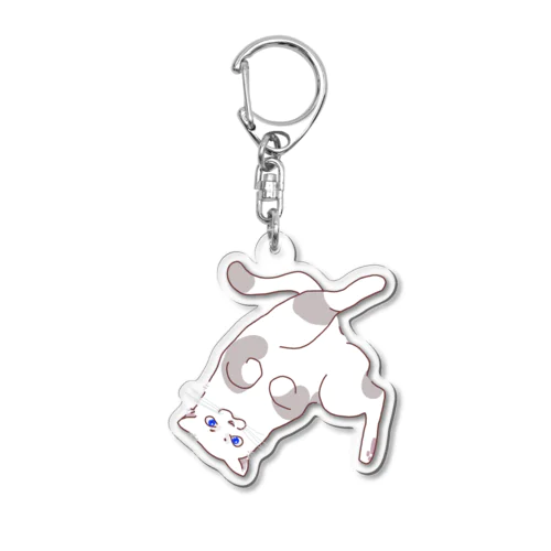 ヘソ天お猫様 Acrylic Key Chain