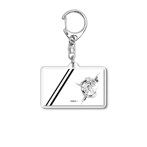 cyber core line Acrylic Key Chain