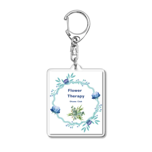 Flower Therapy(ブルーリース) Acrylic Key Chain